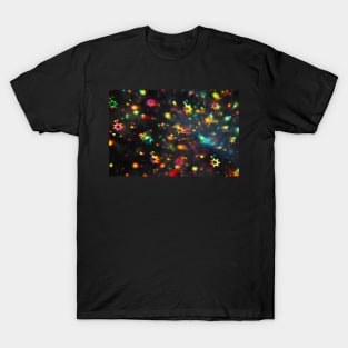 Holographic stars photographed through a prism T-Shirt